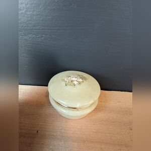 Vintage Little Alabaster Trinket Dish